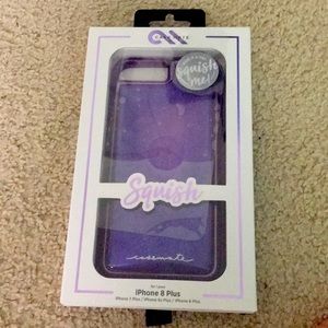 Purple squishy phone case